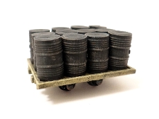 A.G.W.I. Oil Refinery Flat Wagons (x4)